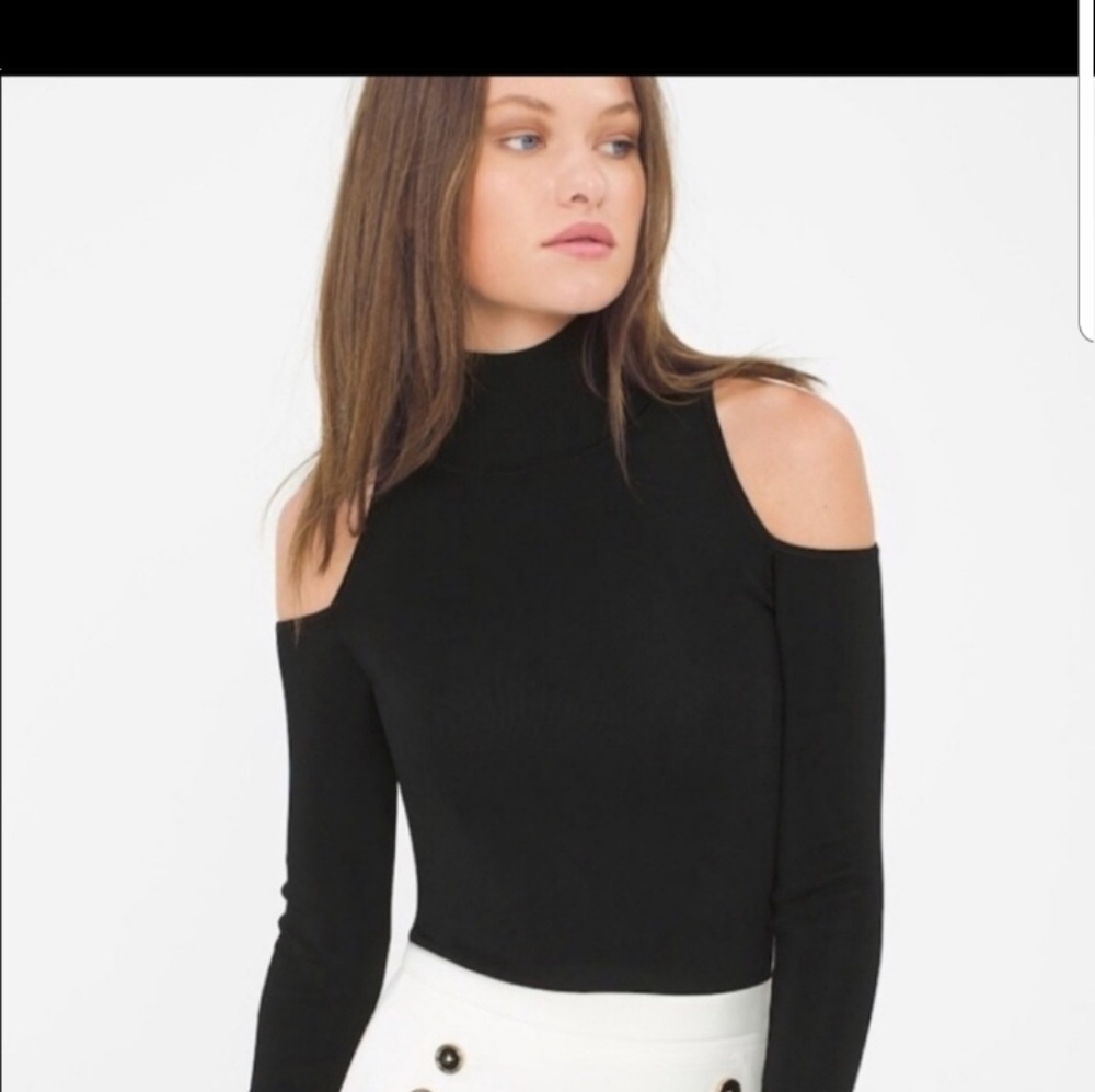 White House Black Market cold shoulder top